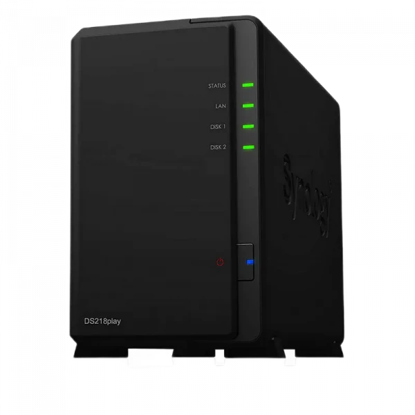 Stocare atașată la rețea SYNOLOGY DS218play, Negru