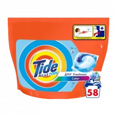 Capsule All in One Tide Touch of Lenor, 58 buc
