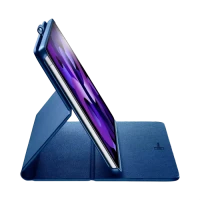 Husă pentru tabletă Cellularline iPad Air 10.9/Pro 11, 10,9, Piele artificială, Albastru