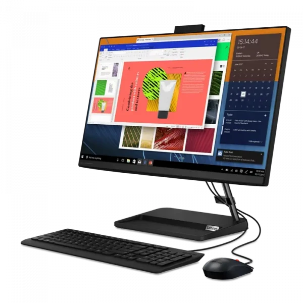 Computer All-in-One Lenovo IdeaCentre AIO 3 24ALC6, 23,8, AMD Ryzen 5 7430U, 16GB/512GB, Fără SO, Negru