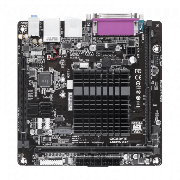Placă de bază Gigabyte J4005N D2P, Intel J4005, Mini-ITX