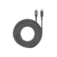 Кабель для передачи данных Cellularline Long Cable, Lightning/USB Type-C, 2,5м, Чёрный