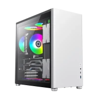 Компьютерный корпус Gamemax Spark Pro WT, Mini-Tower, Без блока питания, Белый