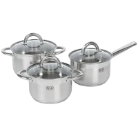 Набор кастрюль RESTO 92015, Нержавеющая сталь
