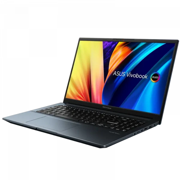 Laptop 15,6 ASUS Vivobook Pro 15 OLED M6500QC, Quiet Blue, AMD Ryzen 5 5600H, 16GB/512GB, Fără SO