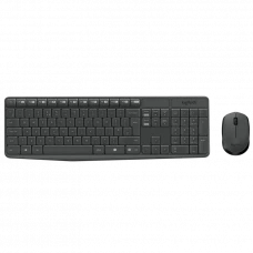 Set Tastatură + Mouse Logitech MK235, Fără fir, Gri