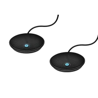Микрофон для камеры Logitech GROUP Expansion Mics, Беспроводной, Чёрный