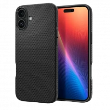 Чехол Spigen iPhone 16 Liquid Air, Матовый черный
