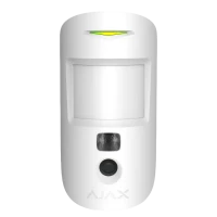 Detector de mișcare Ajax MotionCam (PhOD) White, Alb