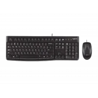 Клавиатура и мышь Logitech MK120, Проводное, Чёрный
