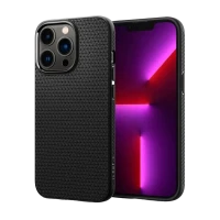 Husă Spigen iPhone 13 Pro Max, Liquid Air, Negru mat