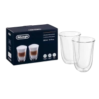 Set de pahare DeLonghi 330 ml 2 buc, Transparent