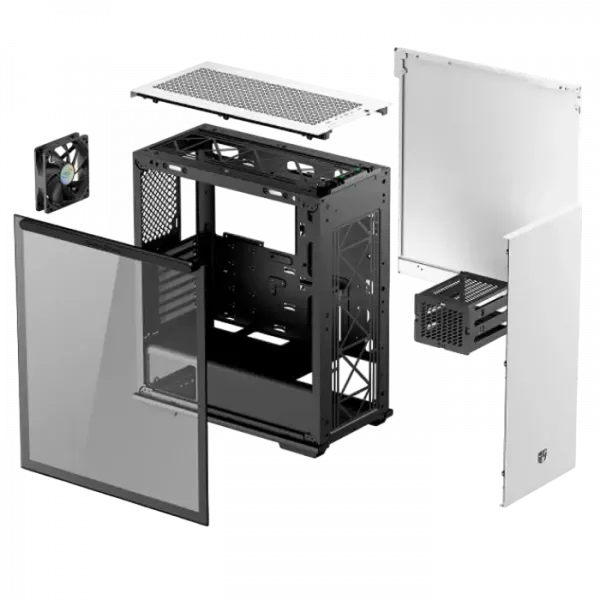 Компьютерный корпус Deepcool MACUBE 310 WH, Midi-Tower, ATX, Белый