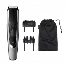 Trimmer pentru bărbați Philips Beardtrimmer Series 5000 BT5502/15, Gri | Negru