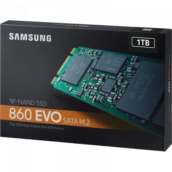 Накопитель SSD Samsung 860 EVO MZ-N6E1T0, 1000Гб