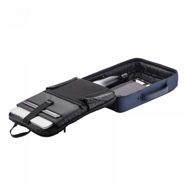 Rucsac pentru Laptop Bobby Bizz, Piele artificială, Albastru închis