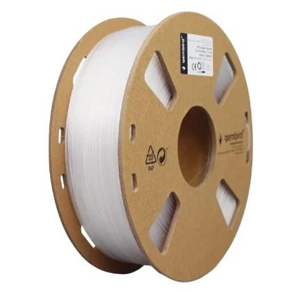 Нить для 3D-принтера Gembird 3DP-PETG1.75-01-W, PETG, Белый, 1.75 мм, 1 кг