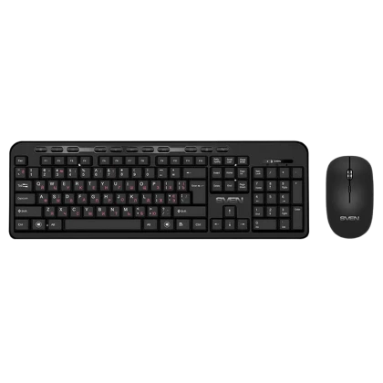 Клавиатура и мышь SVEN KB-C3200W, Беспроводное, Чёрный