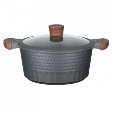 Cratiță RESTO 93503, 4.6L, 24cm, Negru