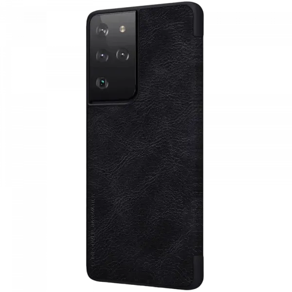 Husă Nillkin Galaxy S21 Ultra - Qin LC, Negru