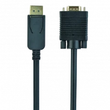 Cablu Video Cablexpert CCP-DPM-VGAM-6, DisplayPort (M) - VGA D-Sub (M), 1,8m, Negru