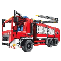 Constructor XTech Fire Truck with Water Spraying