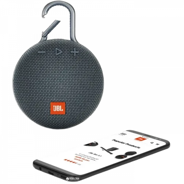 Портативная колонка JBL Clip 3, Синий