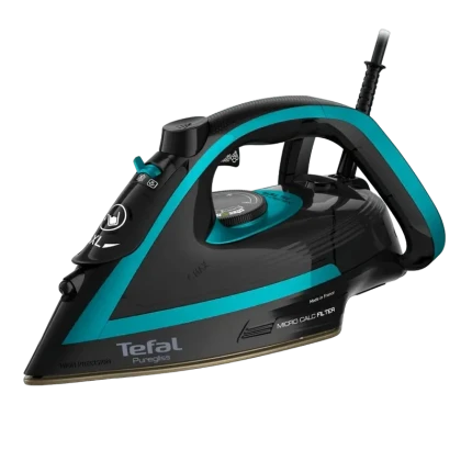 Утюг Tefal FV8066E0 , 3000Вт, Чёрный/Бирюзовый