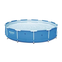 Piscină cu cadru metalic Bestway Steel Pro, 6473L, Albastru, 56706