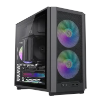 Компьютерный корпус Gamemax F36 BK, Mini-Tower, Без блока питания, Чёрный