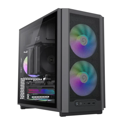 Carcasă PC Gamemax F36 BK, Mini-Tower, Fără PSU, Negru