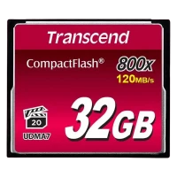 Карта памяти Transcend CompactFlash 800, 32Гб (TS32GCF800)