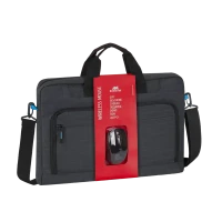 Geantă pentru Laptop RivaCase Regent, 17.3, Poliester, Negru