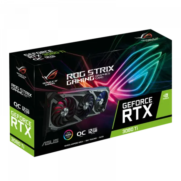 Placă Video ASUS ROG-STRIX-RTX3080TI-O12G-GAMING, 12GB GDDR6X 384bit