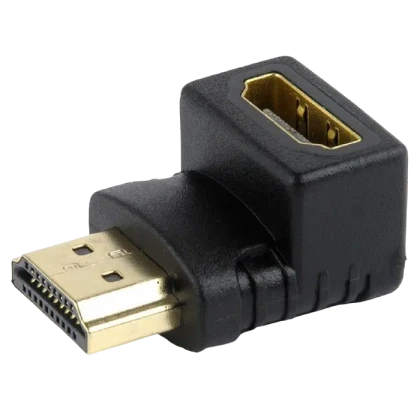 Видеоадаптер Cablexpert A-HDMI90-FML, HDMI (M) - HDMI (F), Чёрный