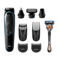 Trimmer pentru bărbați Braun 9-in-1 Trimmer MGK5280, Negru | Albastru