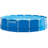 Каркасный бассейн Intex Metal Frame, 6503л, Синий, 28210