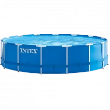 Piscină cu cadru metalic Intex Metal Frame, 6503L, Albastru, 28210