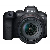 Беззеркальный фотоаппарат Canon EOS R6 + RF 24-105 IS, Чёрный