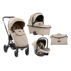 Cărucior 3-în-1 Kikka Boo Vicenza Premium, Bej