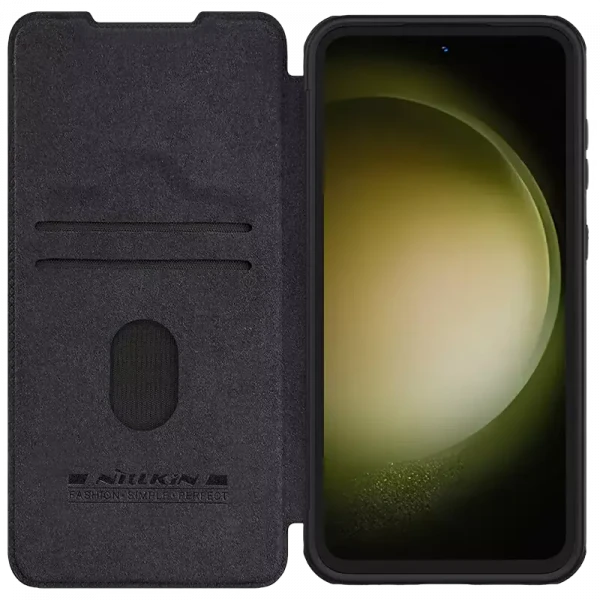 Чехол книжка Nillkin Samsung Galaxy S23 FE Qin Pro, Чёрный