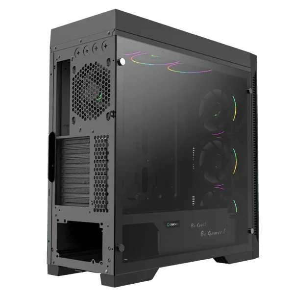 Компьютерный корпус Gamemax Abyss TR, Midi-Tower, Без блока питания, Чёрный