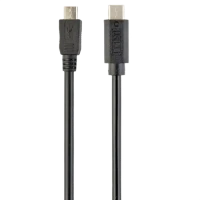 Cablu încărcare și sincronizare Cablexpert CCP-USB2-mBMCM-1M, Micro-USB/USB Type-C, 1m, Negru
