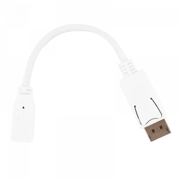 Adaptor Video Cablexpert A-mDPF-DPM-001-W, MiniDP (F) - DisplayPort (M), 0,1m, Alb