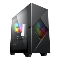 Carcasă PC Gamemax Cyclops, Midi-Tower, Fără PSU, Negru