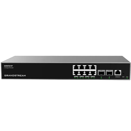 Comutator PoE Grandstream GWN7811P, IEEE 802.3af/at