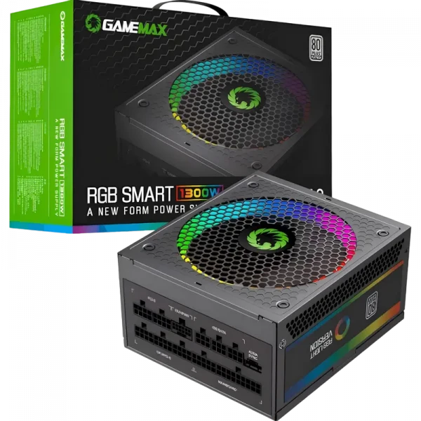 Sursă Alimentare PC Gamemax RGB-1300, 1300W, ATX, Complet modular