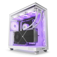 Компьютерный корпус NZXT H6 Flow RGB, Midi-Tower, Без блока питания, Белый