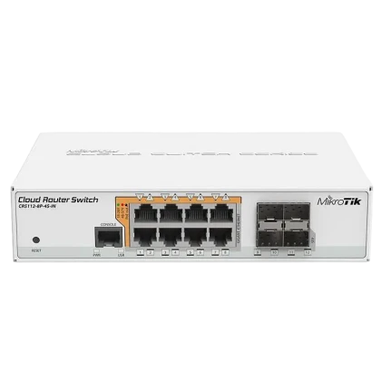 Коммутатор маршрутизатора MikroTik CRS112-8P-4S-IN, Белый