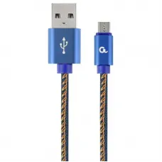 Cablu încărcare și sincronizare Cablexpert CC-USB2J-AMmBM-2M-BL, USB Type-A/micro-USB, 2m, Albastru